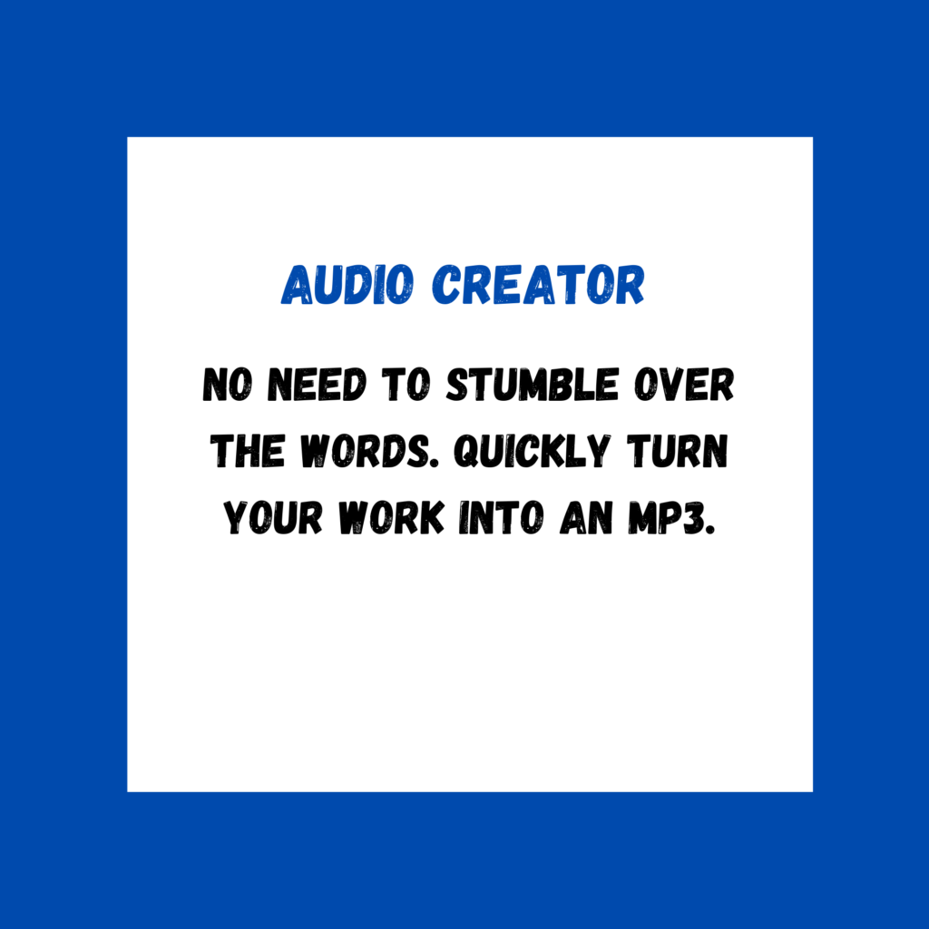 audio larger